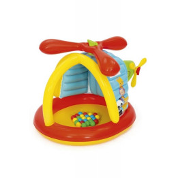 Nafukovací hrací centrum Fisher Price - Helikoptéra s míčky 155x102x91cm