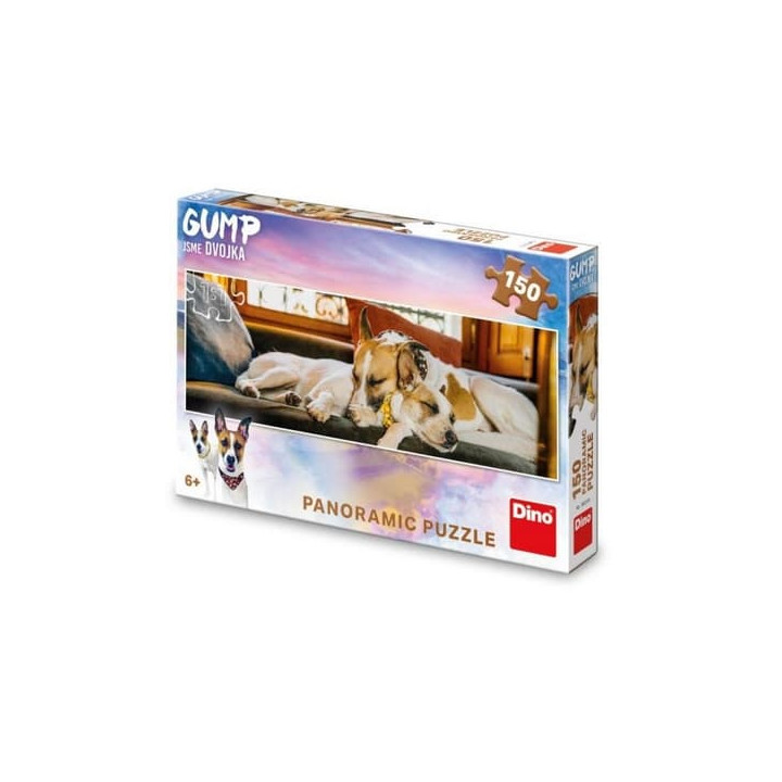 GUMP JSME DVOJKA NA GAUČI 150 panoramic Puzzle