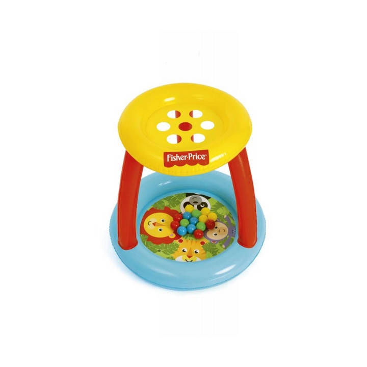 Nafukovací centrum Fisher Price s míčky 89x89x84cm