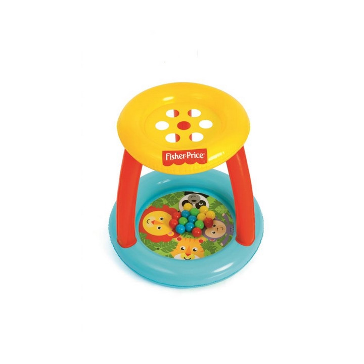 Nafukovací centrum Fisher Price s míčky 89x89x84cm