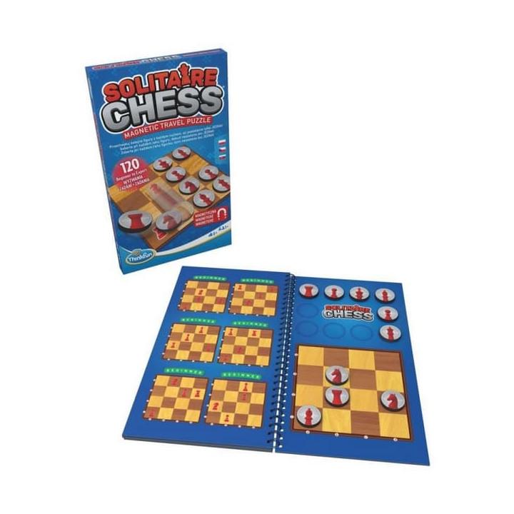 ThinkFun Solitérní šachy - magnetická cestovní hra
