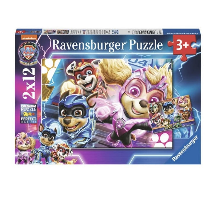 Ravensburger: Puzzle Tlapková patrola ve velkofilmu 2x12 dílků Paw Patrol
