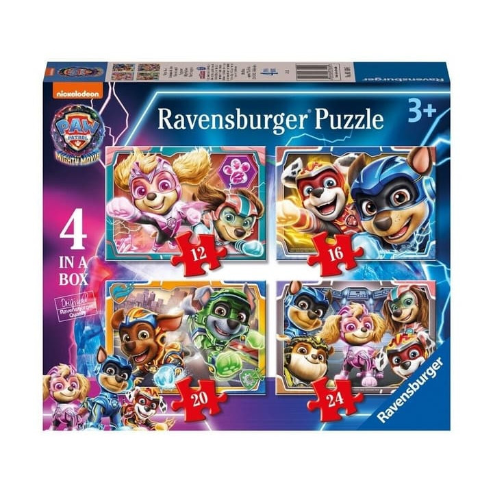 Ravensburger: Puzzle Tlapková patrola ve velkofilmu 4 v 1 Paw Patrol