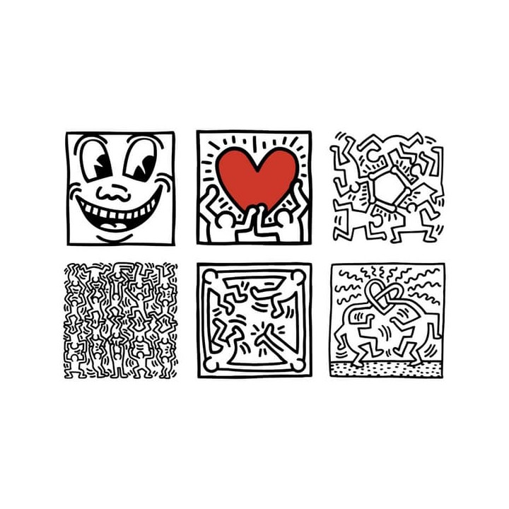Vilac Obrázkové kostky Keith Haring