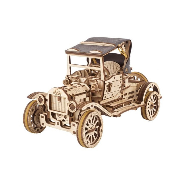 Ugears 3D dřevěné mechanické puzzle Historický automobil UGR-T