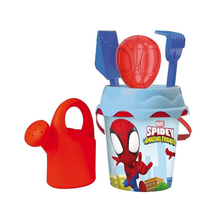 Kyblíček Spidey s konvičkou a přísl., střední