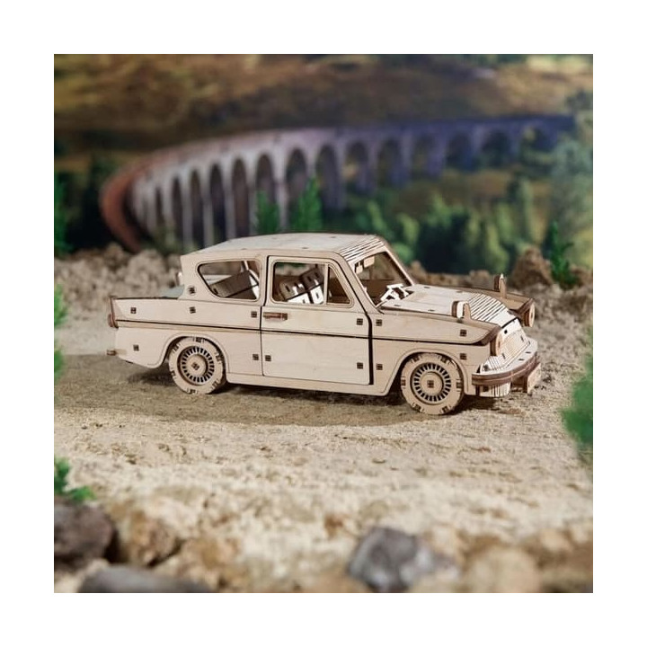 Ugears 3D dřevěné mechanické puzzle Harry Potter Létající Ford Anglia