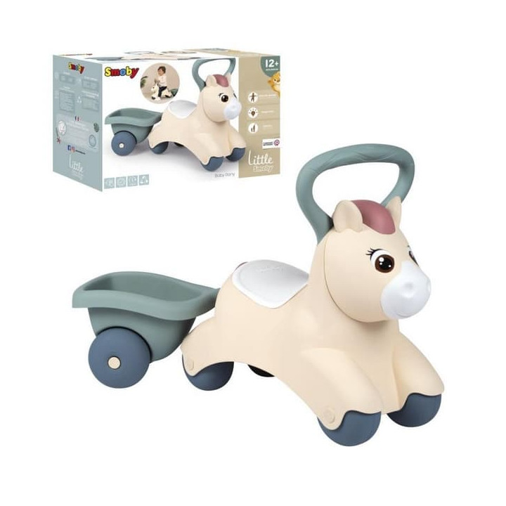 Little Smoby: Odrážedlo Poník s vozíkem
