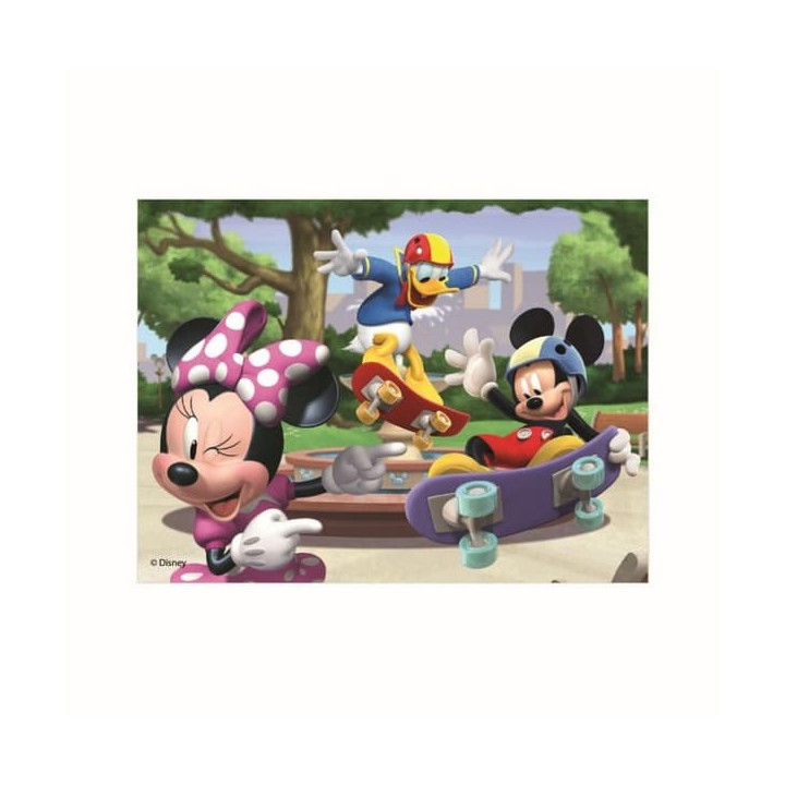 MICKEY A MINNIE 12 Dřevěné licenční kostky