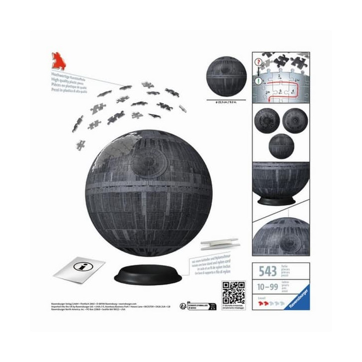 Ravensburger:Puzzle-Ball Star Wars: Hvězda smrti 540 dílků