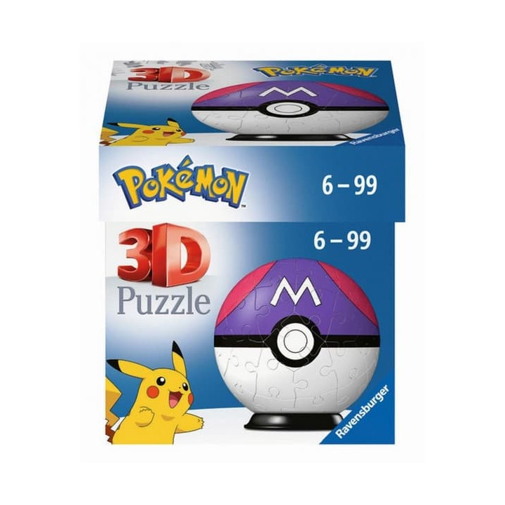 Ravensburger: Puzzle-Ball Pokémon: Master Ball 54 dílků