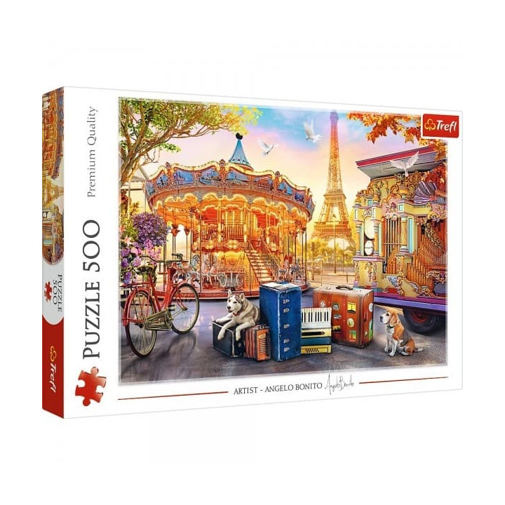 Puzzle Prázdniny v Paříži 500 dílků v krabici