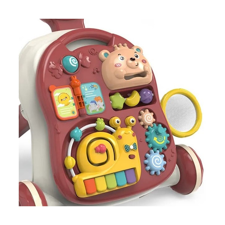 Bavytoy Multifunkční interaktivní chodítko červené