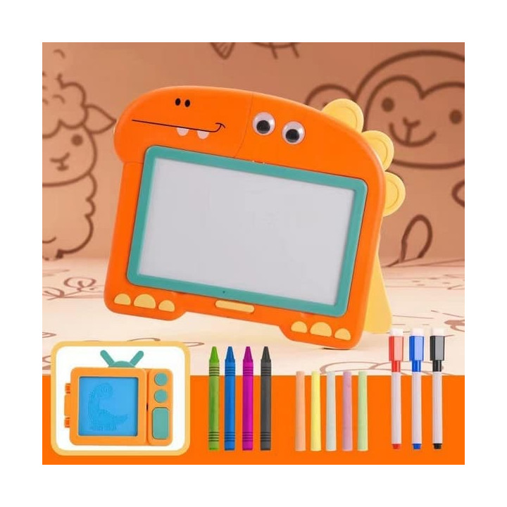 Bavytoy Kreslící tabulka 2v1 oranžová
