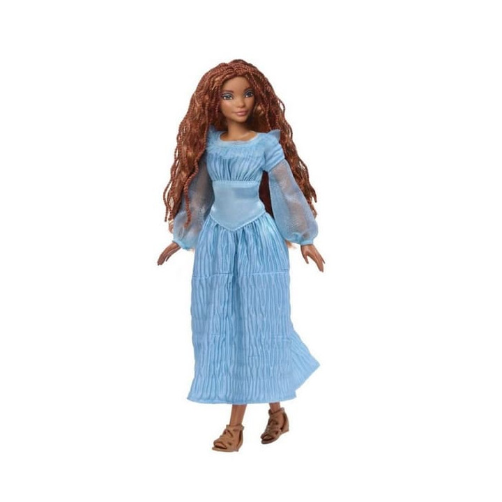 Disney Malá mořská víla Ariel na souši v modrých šatech