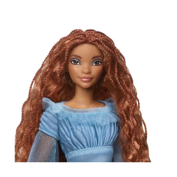 Disney Malá mořská víla Ariel na souši v modrých šatech