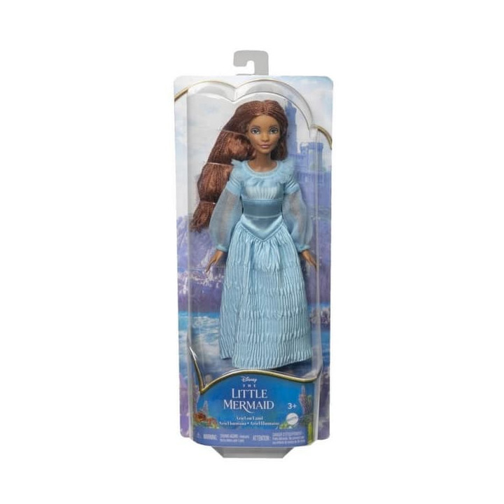 Disney Malá mořská víla Ariel na souši v modrých šatech