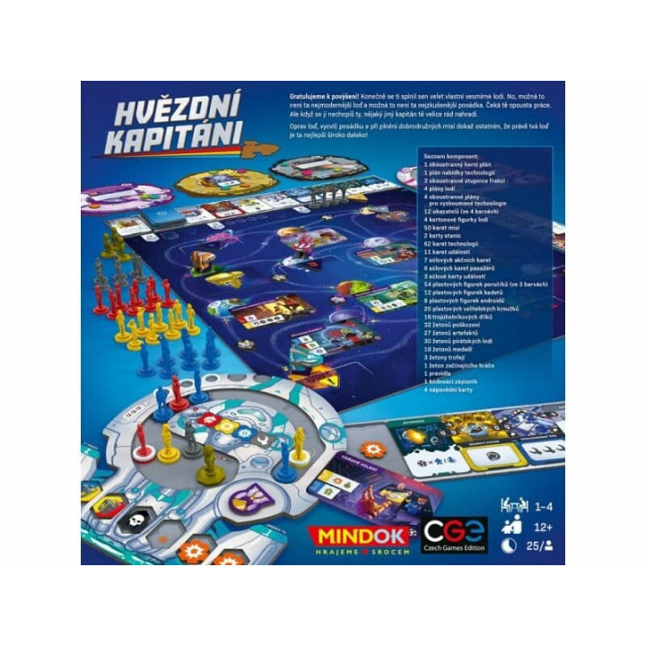 Mindok Hvězdní kapitáni - desková hra