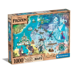 Puzzle 1000 dílků Disney Mapa - Frozen