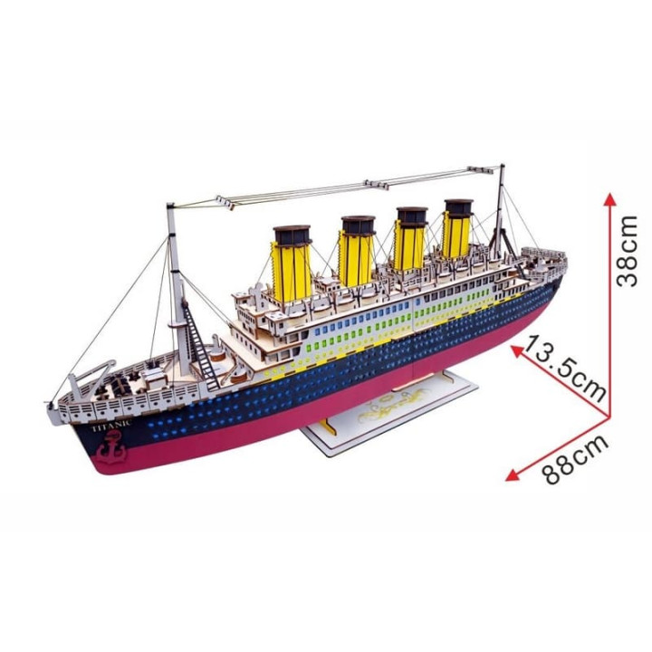 Woodcraft Dřevěné 3D puzzle Titanic