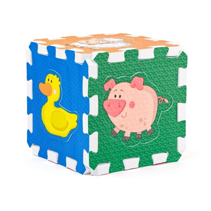 Pěnové puzzle se zvířátky, 6 ks