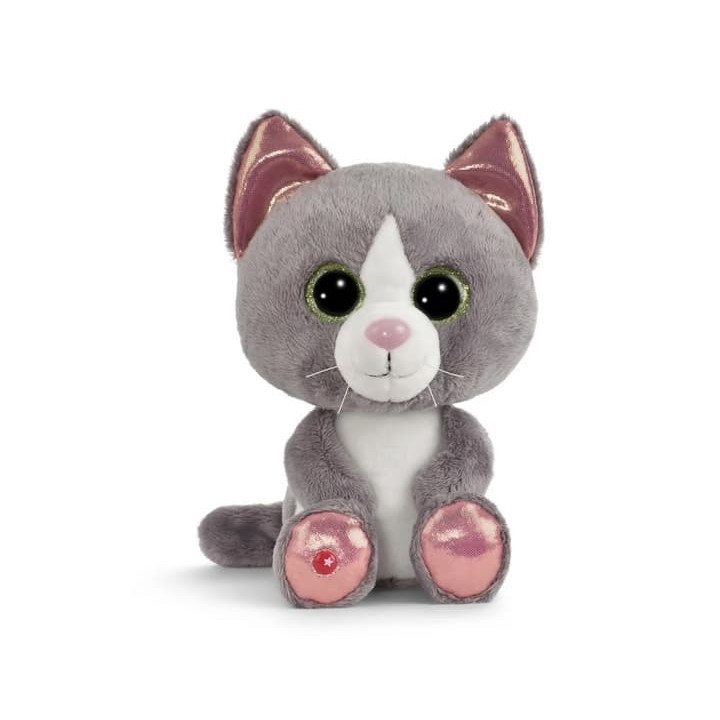 NICI Glubschis plyš Kočka šedá Felinja 25cm, GREEN
