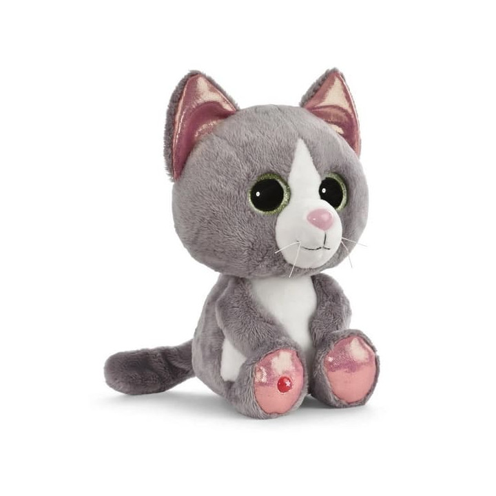NICI Glubschis plyš Kočka šedá Felinja 25cm, GREEN
