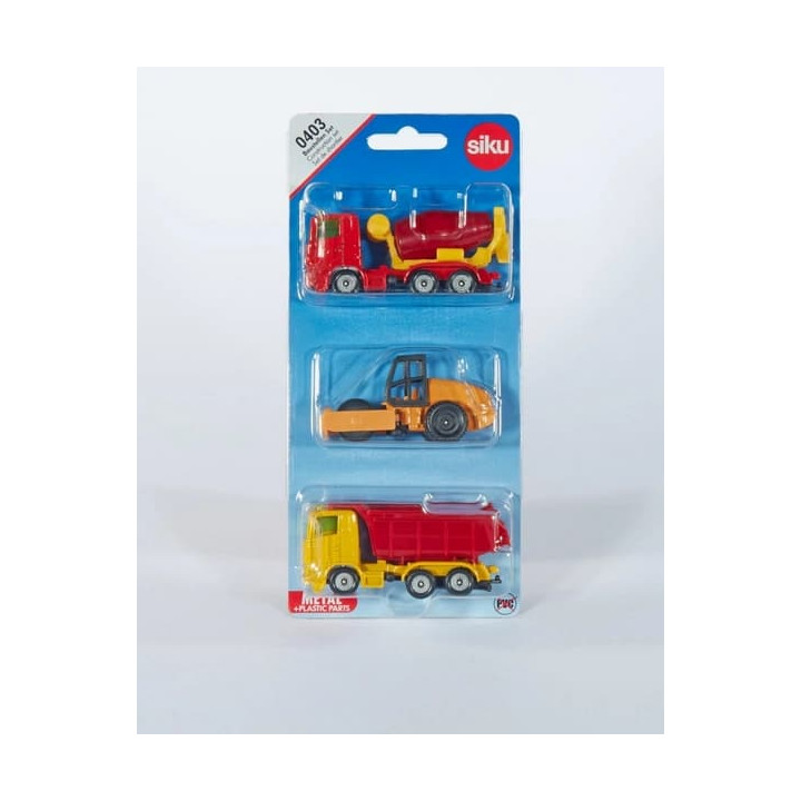 SIKU Blister set - konstrukční set, 3 ks