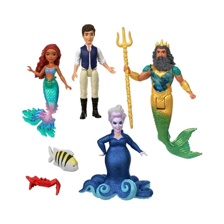 Mattel SADA 6KS MALÝCH PANENEK: MALÁ MOŘSKÁ VÍLA S KAMARÁDY