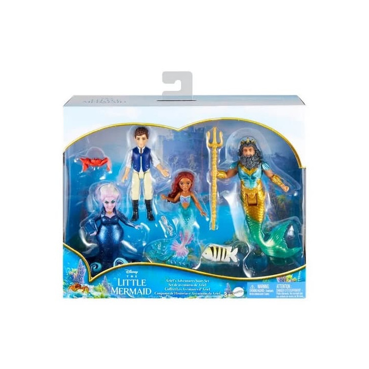 Mattel SADA 6KS MALÝCH PANENEK: MALÁ MOŘSKÁ VÍLA S KAMARÁDY