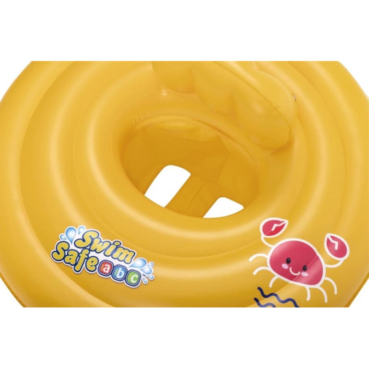 Nafukovací baby sedací kruh s opěrkou, průměr 69cm
