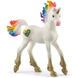 Schleich 70727 Jednorožec hříbě srdíčkové duhové