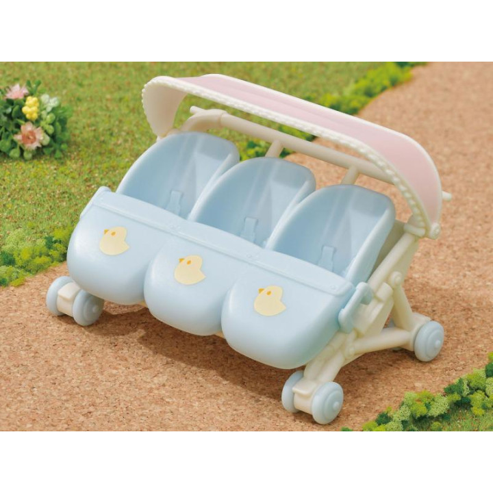 Sylvanian Families Kočárek pro trojčata