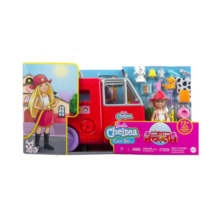 Barbie Chelsea hasičské auto