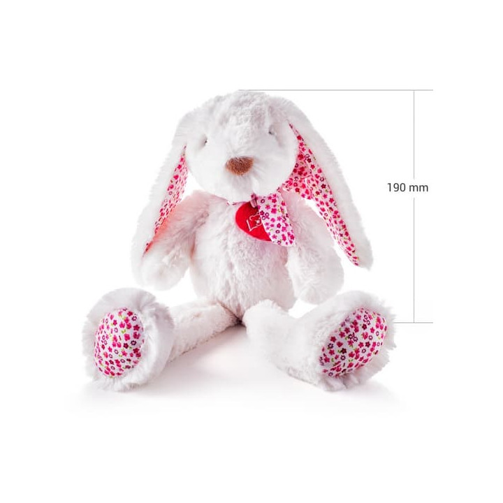 Zajíc Ella bílý velký 38 cm