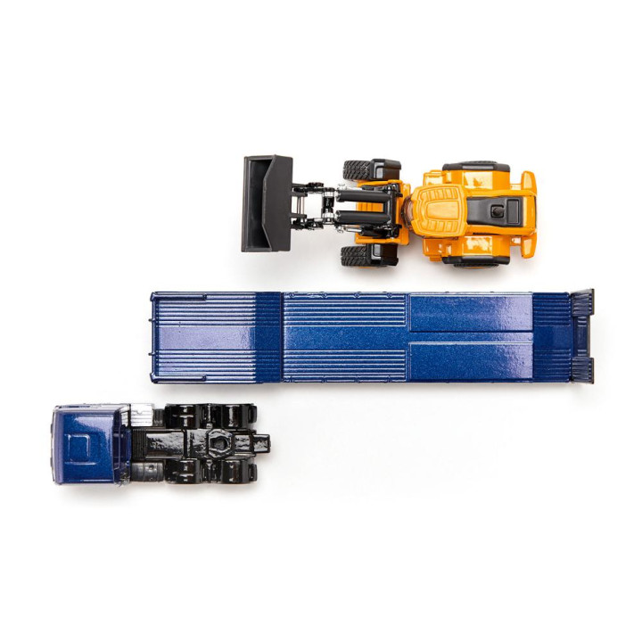 SIKU Super 1790 Tahač MAN s kolovým nakladačem JCB