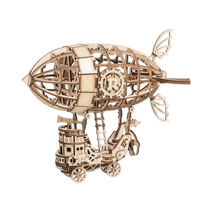 RoboTime dřevěné 3D puzzle Pohádková vzducholoď