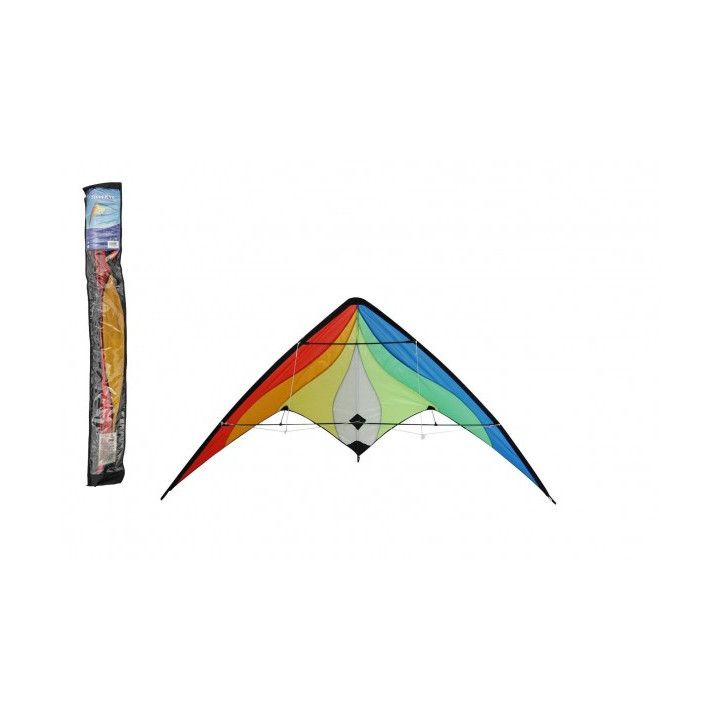 Drak létající nylon 160x80cm barevný v sáčku