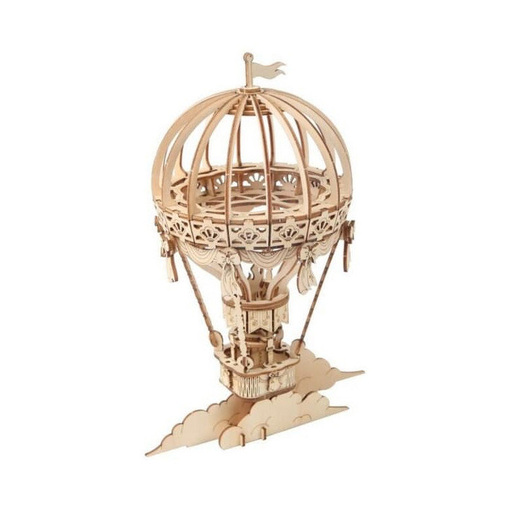RoboTime dřevěné 3D puzzle Horkovzdušný balón