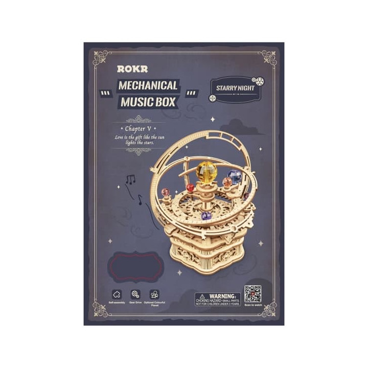 RoboTime 3D skládačka hrací skříňky Historický orloj