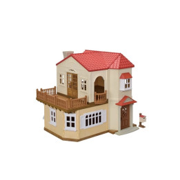 Sylvanian Familes Patrový dům s červenou střechou a se světly, nový