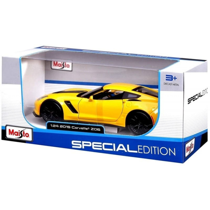 Maisto - Corvette Z06, žlutá, 1:24