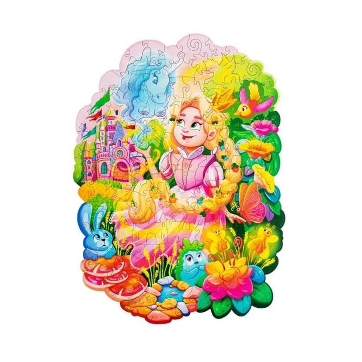 DŘEVĚNÉ BAREVNÉ PUZZLE - Amelia Princess of Magic