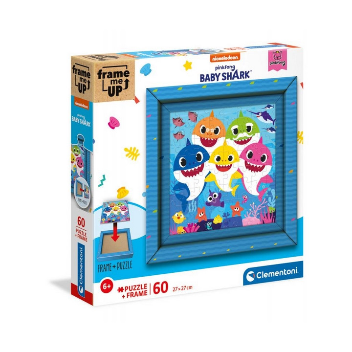 Puzzle 60 dílků Frame me up - Baby Shark