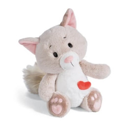 NICI plyš Love Kočička huňatá 25cm, sedící
