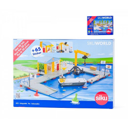 SIKU World Nakládací přístav s molem a člunem