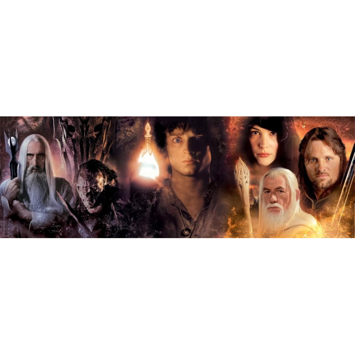 Puzzle 1000 dílků panorama - The Lord of the Rings