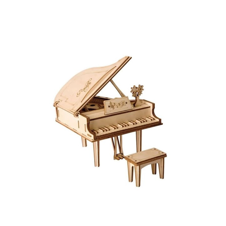 RoboTime dřevěné 3D puzzle Velké piano