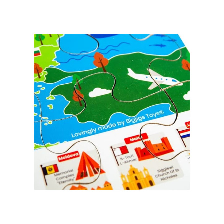 Bigjigs Toys Puzzle Evropské památky