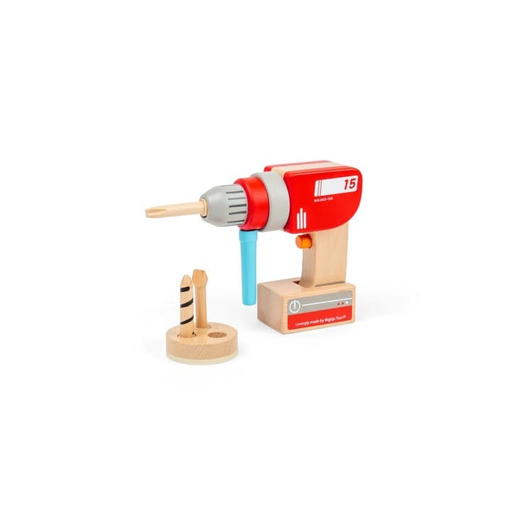 Bigjigs Toys Dřevěná vrtačka